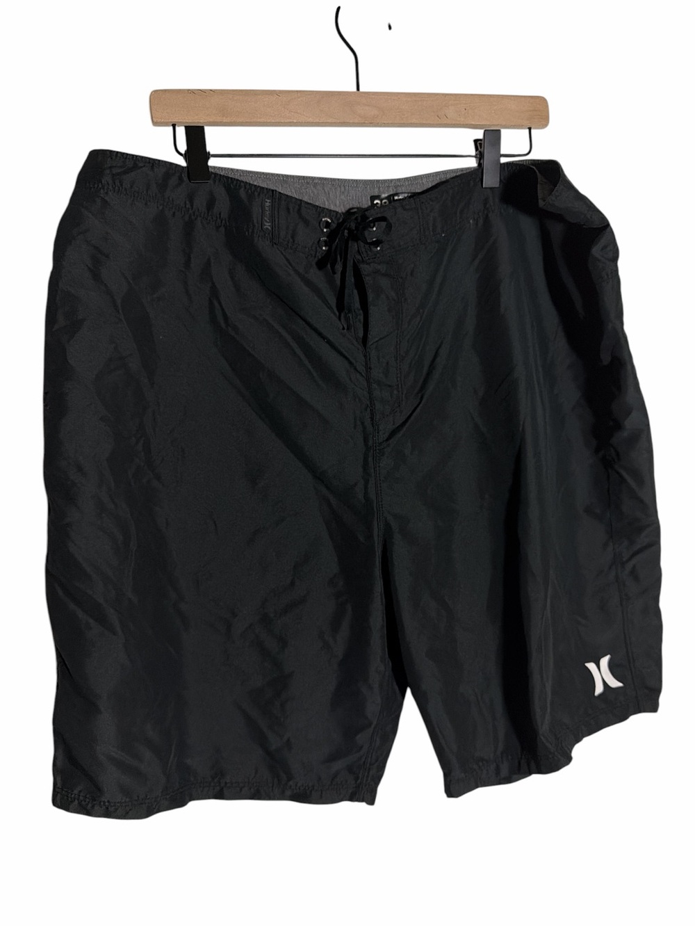 Men’s Hurley swim drawstring Shorts size 38 black